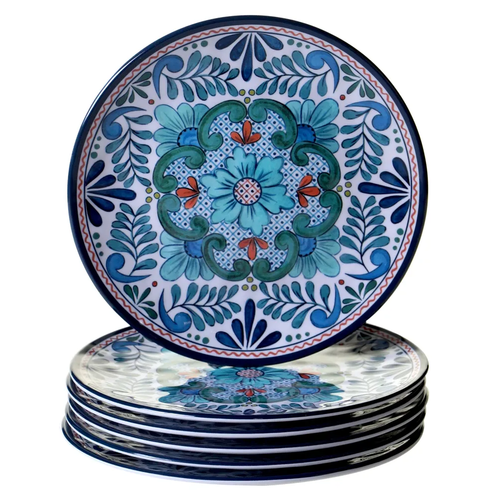 Certified International Talavera 6-Pc. Melamine Salad Plate