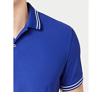 Club Room Men's Performance Stripe Polo, Created for Macy's