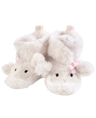 Hudson Baby Girls Cozy Fleece and Faux Shearling Booties Lamb, 0-6 Months