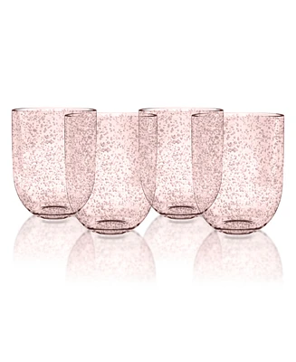 TarHong Bubble Double Old Fashion Premium Plastic Glasses, Set of 6