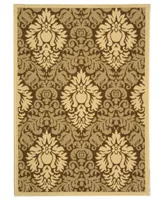 Safavieh Courtyard CY2714 Brown and Natural 2'7" x 5' Outdoor Area Rug