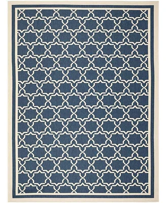 Safavieh Courtyard CY6916 Navy and Beige 8' x 11' Sisal Weave Outdoor Area Rug