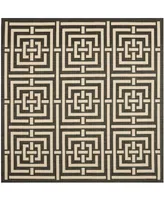 Safavieh Courtyard CY6937 and Bone 6'7" x 6'7" Square Outdoor Area Rug