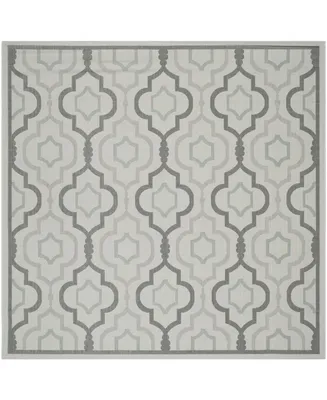 Safavieh Courtyard CY7938 Light Gray and Anthracite 7'10" x 7'10" Sisal Weave Square Outdoor Area Rug