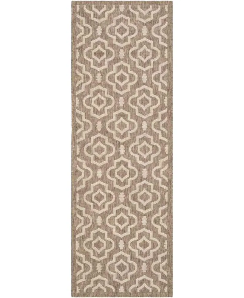 Safavieh Courtyard CY6926 and Bone 2'3" x 6'7" Sisal Weave Runner Outdoor Area Rug