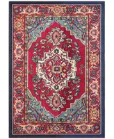 Safavieh Monaco MNC207 Red and Turquoise 10' x 14' Area Rug