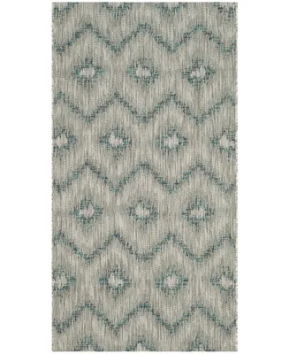Safavieh Courtyard CY8463 Gray and Blue 2'7" x 5' Outdoor Area Rug