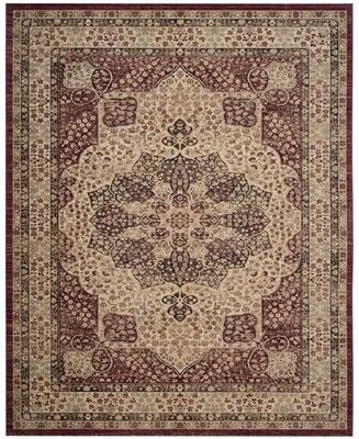 Safavieh Lavar Kerman LVK621 Creme and Red 8' x 10' Area Rug