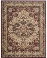 Safavieh Lavar Kerman LVK621 Creme and Red 8' x 10' Area Rug