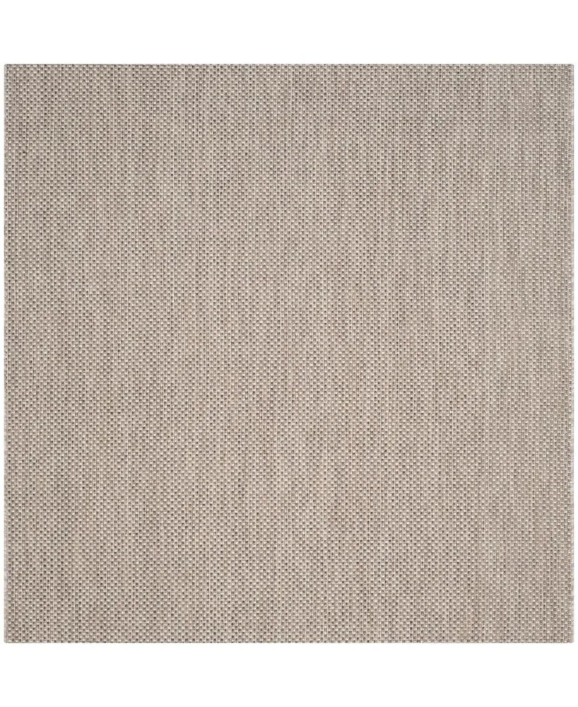 Safavieh Courtyard CY8521 Beige and 6'7" x 6'7" Sisal Weave Square Outdoor Area Rug