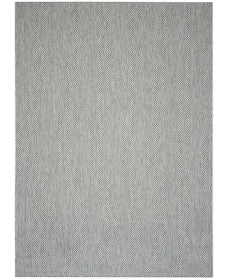 Safavieh Courtyard CY8521 Gray and Navy 9' x 12' Outdoor Area Rug