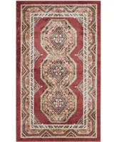 Safavieh Bijar BIJ647 Red and Rust 3' x 5' Area Rug