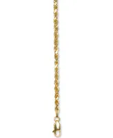Italian Gold Forza Rope Chain 30" Necklace (2-3/4mm) in 14k Gold