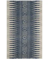 Safavieh Evoke EVK226 Ivory and Blue 3' x 5' Area Rug