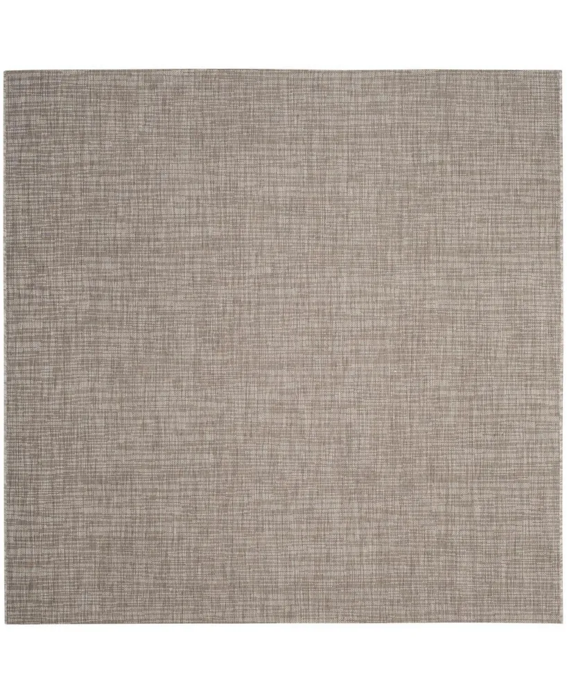 Safavieh Courtyard CY8576 Light Brown 6'7" x 6'7" Sisal Weave Square Outdoor Area Rug