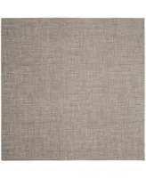 Safavieh Courtyard CY8576 Light Brown 6'7" x 6'7" Sisal Weave Square Outdoor Area Rug