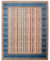 Safavieh Bokhara BOK136 Blue and Orange 8' x 10' Sisal Weave Area Rug