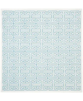 Safavieh Paradise PAR641 Ivory and Turquoise 6'7" x 6'7" Square Area Rug