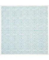 Safavieh Paradise PAR641 Ivory and Turquoise 6'7" x 6'7" Square Area Rug