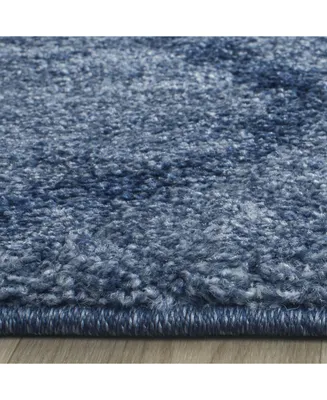 Safavieh Retro RET2144 Blue and Dark Blue 2'3" x 11' Runner Area Rug