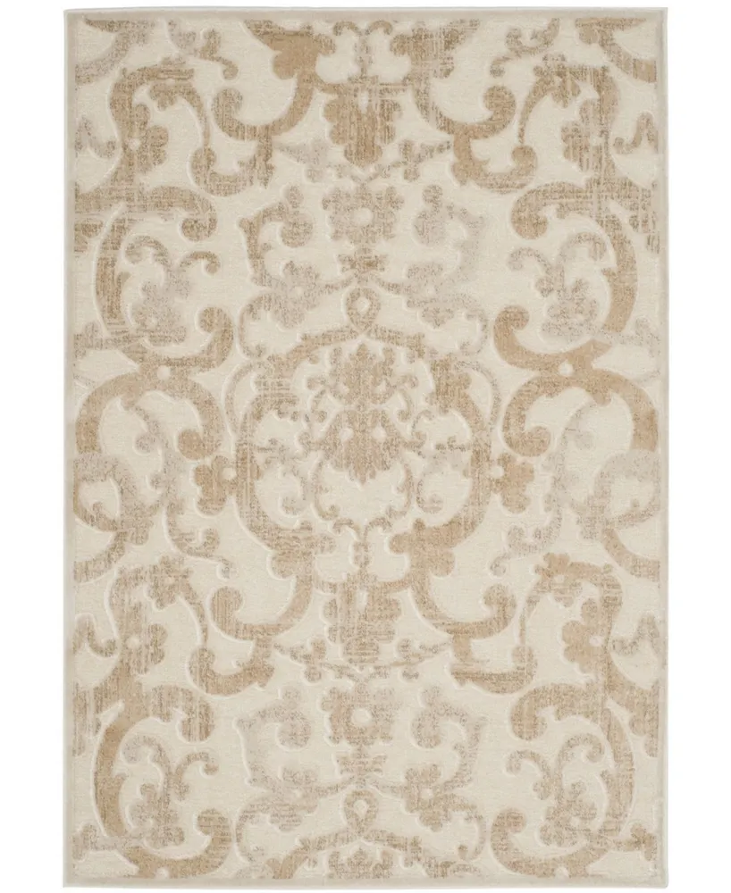 Safavieh Paradise PAR357 Stone and Cream 4' x 5'7" Area Rug