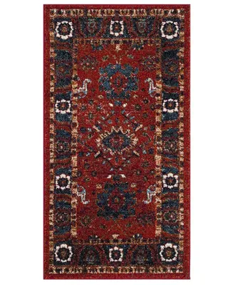 Safavieh Vintage Hamadan VTH214 Orange and Blue 2'2" x 4' Area Rug