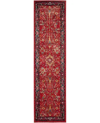 Safavieh Vintage Hamadan Orange and Navy 2'2" x 12' Runner Area Rug