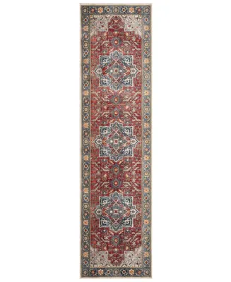 Safavieh Vintage Persian VTP478 Red and Blue 2'2" x 12' Runner Area Rug