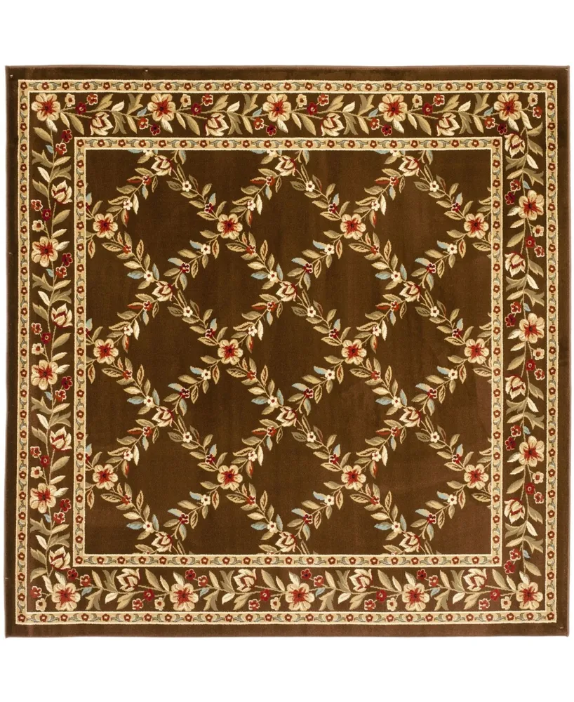 Safavieh Lyndhurst LNH557 Brown 6'7" x 6'7" Sisal Weave Square Area Rug