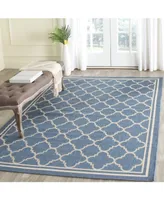 Safavieh Courtyard CY6918 Blue and Beige 5'3" x 7'7" Sisal Weave Outdoor Area Rug