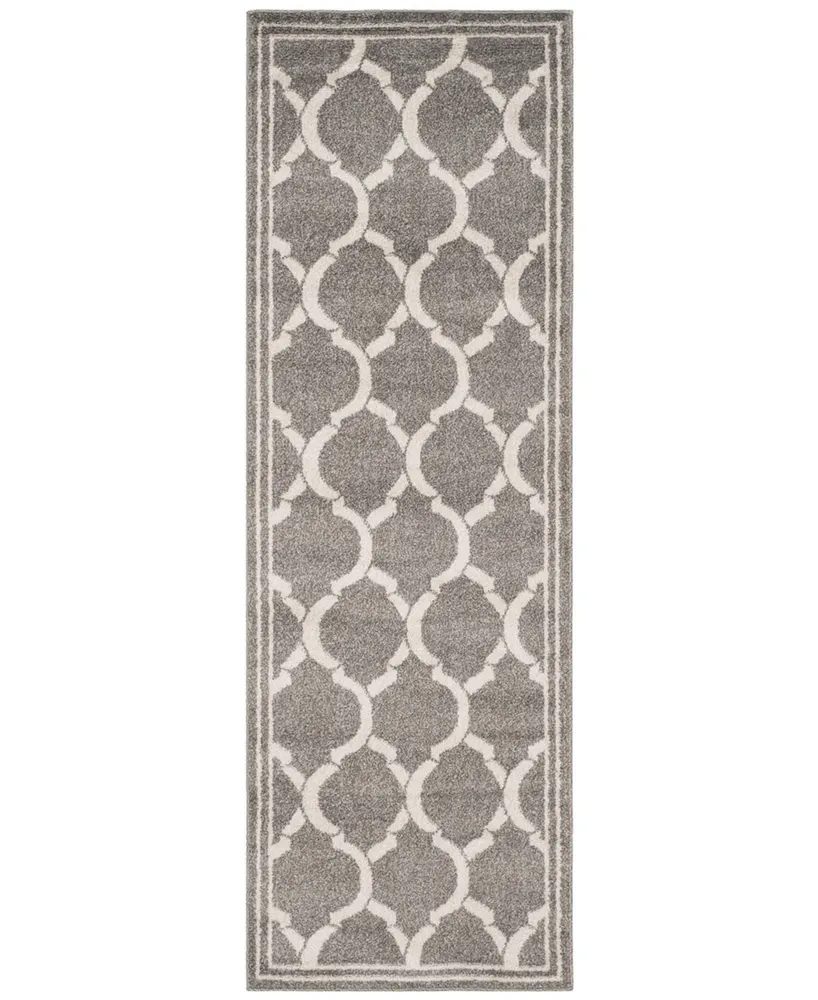 Safavieh Amherst AMT415 Dark Grey and Beige 2'3" x 7' Runner Area Rug