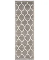 Safavieh Amherst AMT415 Dark Grey and Beige 2'3" x 7' Runner Area Rug