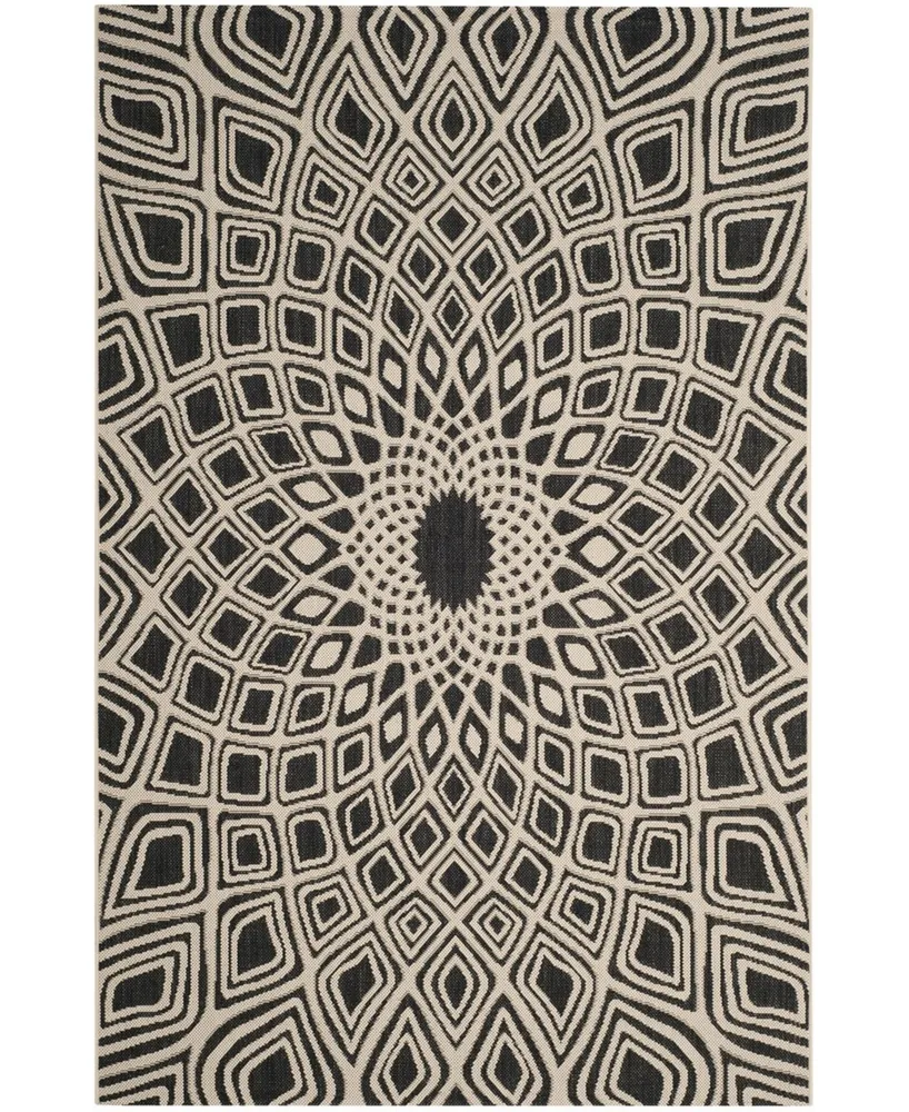 Safavieh Courtyard CY6616 and Beige 5'3" x 7'7" Sisal Weave Outdoor Area Rug