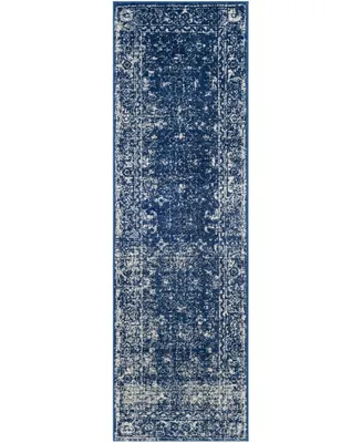 Safavieh Evoke EVK270 Navy and Ivory 2'2" x 7' Runner Area Rug