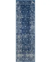 Safavieh Evoke EVK270 Navy and Ivory 2'2" x 7' Runner Area Rug