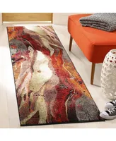 Safavieh Glacier GLA126 Red and Multi 2'2" x 8' Runner Area Rug