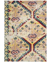 Safavieh Watercolor WTC698 Light Yellow and Blue 5'3" x 7'6" Area Rug