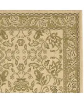 Safavieh Courtyard CY6555 Cream and Green 2'7" x 5' Outdoor Area Rug