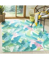 Safavieh Daytona DAY121 Ivory and Green 5'1" x 7'6" Area Rug