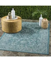 Safavieh Courtyard CY8680 Turquoise 5'3" x 7'7" Sisal Weave Outdoor Area Rug