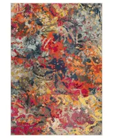 Safavieh Monaco MNC258 Blue and Orange 5'1" x 7'7" Area Rug