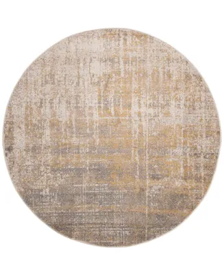 Safavieh Adirondack 207 Creme and Gold 6' x 6' Round Area Rug