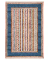 Safavieh Bokhara BOK136 Blue and Orange 5' x 7'6" Area Rug