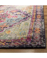 Safavieh Monaco MNC247 Gray and Fuchsia 5'1" x 7'7" Area Rug