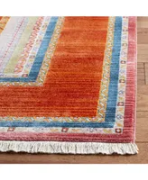 Safavieh Bokhara BOK138 Orange and Blue 5' x 7'6" Area Rug