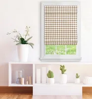 Achim Buffalo Check Cordless Roman Window Shades