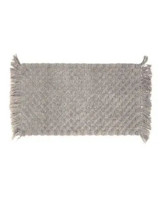 French Connection Arta Stonewash Beaded Cotton Bath Rug Collection
