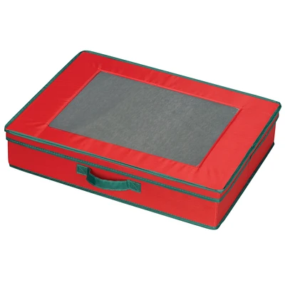 Household Essentials Holiday China Storage Tabletop Set Chest