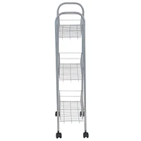 Household Essentials Slimline 3-Shelf Utility Cart
