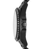 Fossil Women's Riley Black Stainless Steel Bracelet Watch 38mm